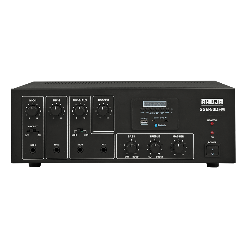 SSB-80Â®DFM 80 WATTS WITH BUILT-IN DIGITAL PLAYER MEDIUM WATTAGE PA MIXER AMPLIFIER